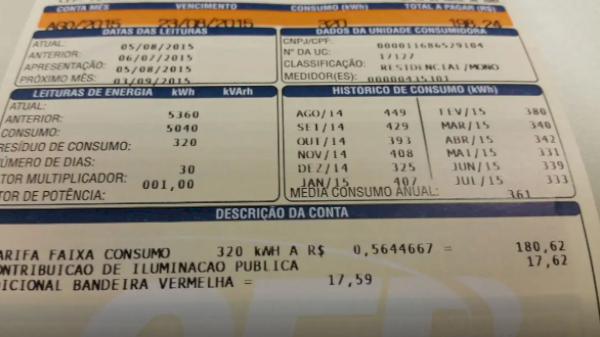 Conta de energia não terá cobrança extra em dezembro