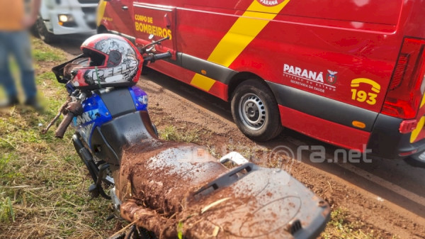 Duas pessoas ficam feridas em acidente de trânsito na rodovia entre Marechal Rondon e Iguiporã