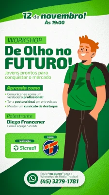 Workshop De Olho no Futuro Lota as Vagas e Prepara Jovens para o Mercado de Trabalho