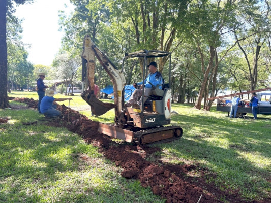 Área de Lazer do Arroio Guaçu recebe os últimos preparativos para o Torneio de Pesca à Corvina e Tucunaré