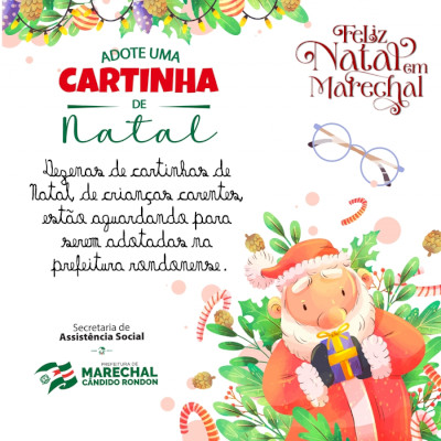 Dezenas de cartinhas de Natal aguardam adoção na prefeitura rondonense